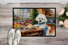 Load image into Gallery viewer, Bichon Frise Christmas Cookies Doormat - 18X27 Indoor / Outdoor Rug | Made in USA