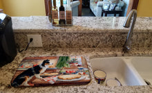 Load image into Gallery viewer, Border Collie Christmas Cookies Dish Drying Mat