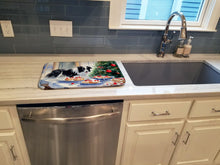 Load image into Gallery viewer, Border Collie Christmas Cookies Dish Drying Mat