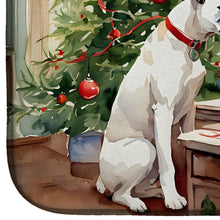 Load image into Gallery viewer, White Boxer Christmas Cookies Dish Drying Mat