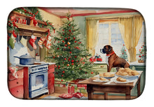Load image into Gallery viewer, Boxer Christmas Cookies Dish Drying Mat