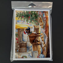 Load image into Gallery viewer, Boxer Christmas Cookies Greeting Cards - Blank Note Cards – 8-Pack of Artist-Designed Cards with Envelopes
