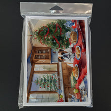 Load image into Gallery viewer, Boxer Christmas Cookies Greeting Cards - Blank Note Cards – 8-Pack of Artist-Designed Cards with Envelopes