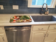 Load image into Gallery viewer, Bullmastiff Christmas Cookies Dish Drying Mat