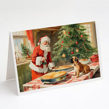 Load image into Gallery viewer, Bullmastiff Christmas Cookies Greeting Cards - Blank Note Cards – 8-Pack of Artist-Designed Cards with Envelopes