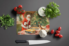 Load image into Gallery viewer, Bullmastiff Christmas Cookies Glass Cutting Boards – Durable, Decorative Kitchen Art