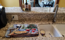 Load image into Gallery viewer, Catahoula Christmas Cookies Dish Drying Mat