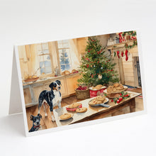 Load image into Gallery viewer, Catahoula Christmas Cookies Greeting Cards - Blank Note Cards – 8-Pack of Artist-Designed Cards with Envelopes