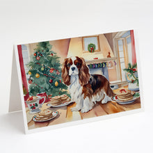 Load image into Gallery viewer, Cavalier Spaniel Christmas Cookies Greeting Cards - Blank Note Cards – 8-Pack of Artist-Designed Cards with Envelopes