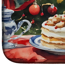 Load image into Gallery viewer, Cavalier Spaniel Christmas Cookies Dish Drying Mat