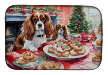 Load image into Gallery viewer, Cavalier Spaniel Christmas Cookies Dish Drying Mat