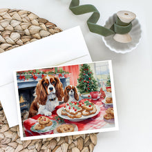Load image into Gallery viewer, Cavalier Spaniel Christmas Cookies Greeting Cards - Blank Note Cards – 8-Pack of Artist-Designed Cards with Envelopes