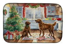 Load image into Gallery viewer, Chesapeake Bay Retriever Christmas Cookies Dish Drying Mat