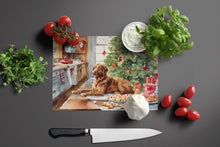 Load image into Gallery viewer, Chesapeake Bay Retriever Christmas Cookies Glass Cutting Boards – Durable, Decorative Kitchen Art