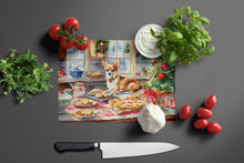 Load image into Gallery viewer, Chihuahua Christmas Cookies Glass Cutting Boards – Durable, Decorative Kitchen Art