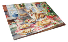 Load image into Gallery viewer, Chihuahua Christmas Cookies Glass Cutting Boards – Durable, Decorative Kitchen Art