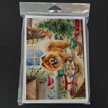 Load image into Gallery viewer, Chow Chow Christmas Cookies Greeting Cards - Blank Note Cards – 8-Pack of Artist-Designed Cards with Envelopes