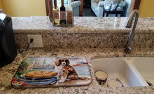 Load image into Gallery viewer, Cocker Spaniel Christmas Cookies Dish Drying Mat