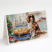 Load image into Gallery viewer, Cocker Spaniel Christmas Cookies Greeting Cards - Blank Note Cards – 8-Pack of Artist-Designed Cards with Envelopes