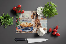 Load image into Gallery viewer, Cocker Spaniel Christmas Cookies Glass Cutting Boards – Durable, Decorative Kitchen Art