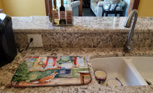 Load image into Gallery viewer, Corgi Christmas Cookies Dish Drying Mat