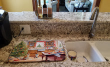 Load image into Gallery viewer, Corgi Christmas Cookies Dish Drying Mat