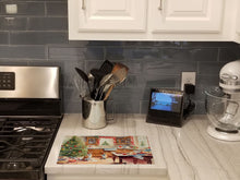 Load image into Gallery viewer, Corgi Christmas Cookies Glass Cutting Boards – Durable, Decorative Kitchen Art
