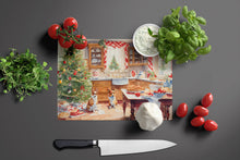Load image into Gallery viewer, Corgi Christmas Cookies Glass Cutting Boards – Durable, Decorative Kitchen Art