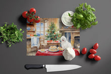 Load image into Gallery viewer, Coton De Tulear Christmas Cookies Glass Cutting Boards – Durable, Decorative Kitchen Art