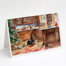 Load image into Gallery viewer, Dachshund Christmas Cookies Greeting Cards - Blank Note Cards – 8-Pack of Artist-Designed Cards with Envelopes