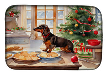Load image into Gallery viewer, Dachshund Christmas Cookies Dish Drying Mat