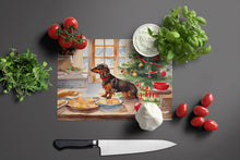 Load image into Gallery viewer, Dachshund Christmas Cookies Glass Cutting Boards – Durable, Decorative Kitchen Art