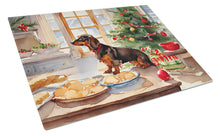 Load image into Gallery viewer, Dachshund Christmas Cookies Glass Cutting Boards – Durable, Decorative Kitchen Art