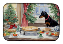 Load image into Gallery viewer, Doberman Pinscher Christmas Cookies Dish Drying Mat