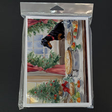 Load image into Gallery viewer, Doberman Pinscher Christmas Cookies Greeting Cards - Blank Note Cards – 8-Pack of Artist-Designed Cards with Envelopes