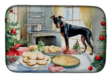 Load image into Gallery viewer, Doberman Pinscher Christmas Cookies Dish Drying Mat