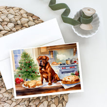 Load image into Gallery viewer, Dogue de Bordeaux Christmas Cookies Greeting Cards - Blank Note Cards – 8-Pack of Artist-Designed Cards with Envelopes