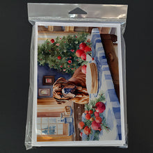 Load image into Gallery viewer, Dogue de Bordeaux Christmas Cookies Greeting Cards - Blank Note Cards – 8-Pack of Artist-Designed Cards with Envelopes