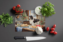 Load image into Gallery viewer, English Cocker Spaniel Christmas Cookies Glass Cutting Boards – Durable, Decorative Kitchen Art
