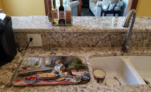 Load image into Gallery viewer, English Foxhound Christmas Cookies Dish Drying Mat