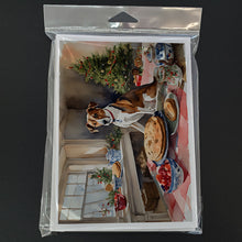 Load image into Gallery viewer, English Foxhound Christmas Cookies Greeting Cards - Blank Note Cards – 8-Pack of Artist-Designed Cards with Envelopes