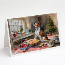 Load image into Gallery viewer, English Foxhound Christmas Cookies Greeting Cards - Blank Note Cards – 8-Pack of Artist-Designed Cards with Envelopes