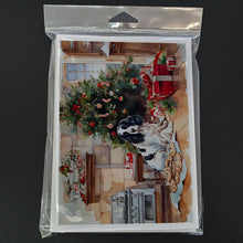 Load image into Gallery viewer, English Springer Spaniel Christmas Cookies Greeting Cards - Blank Note Cards – 8-Pack of Artist-Designed Cards with Envelopes