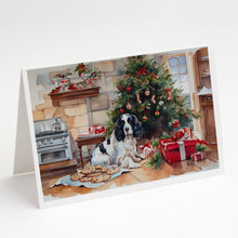Load image into Gallery viewer, English Springer Spaniel Christmas Cookies Greeting Cards - Blank Note Cards – 8-Pack of Artist-Designed Cards with Envelopes
