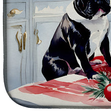 Load image into Gallery viewer, French Bulldog Christmas Cookies Dish Drying Mat