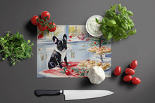 Load image into Gallery viewer, French Bulldog Christmas Cookies Glass Cutting Boards – Durable, Decorative Kitchen Art