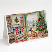 Load image into Gallery viewer, French Bulldog Christmas Cookies Greeting Cards - Blank Note Cards – 8-Pack of Artist-Designed Cards with Envelopes