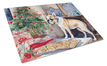 Load image into Gallery viewer, French Bulldog Christmas Cookies Glass Cutting Boards – Durable, Decorative Kitchen Art