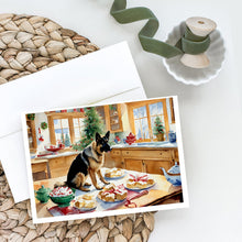 Load image into Gallery viewer, German Shepherd Christmas Cookies Greeting Cards - Blank Note Cards – 8-Pack of Artist-Designed Cards with Envelopes
