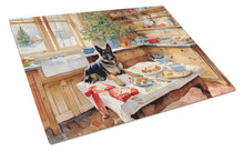 Load image into Gallery viewer, German Shepherd Christmas Cookies Glass Cutting Boards – Durable, Decorative Kitchen Art